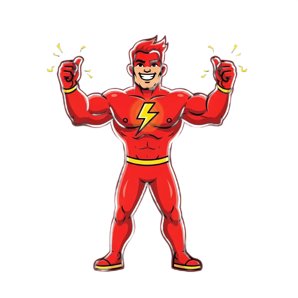 WP-Flash mascot thumbs up